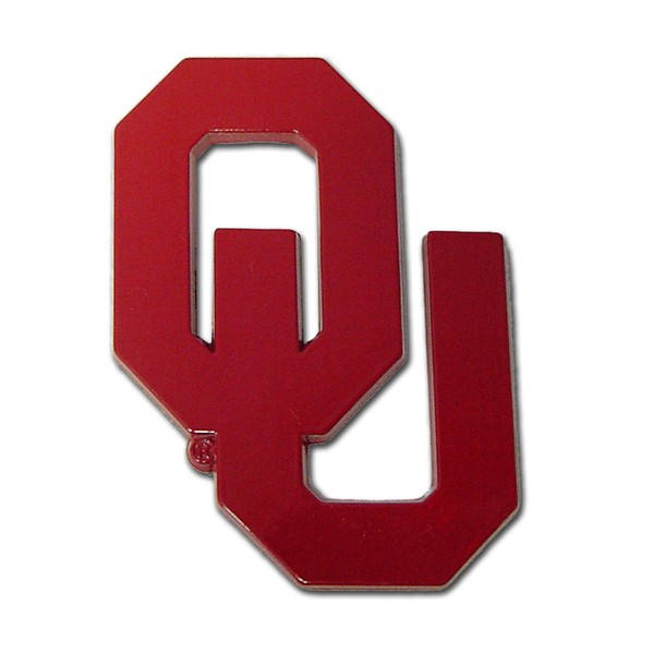 Elektroplate University of Oklahoma (OU All Crimson w/Open Middle) Emblem