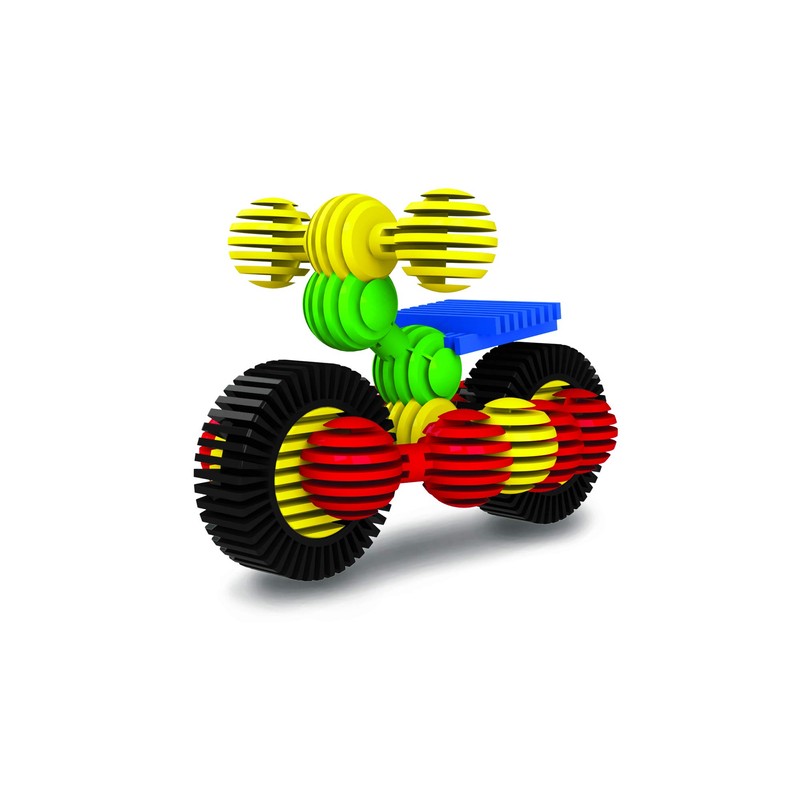 BSM Intersar Construction Game Wheels Rolling Vehicles Pack of 50