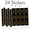Black and Gold 30th Birthday Party Water Bottle Labels -