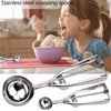 LCE Cream Scoop Set, Stainless Steel, 3 Pieces of Trigger
