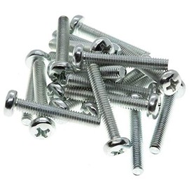 M5 (5mm x 35mm) Phillips Pan Head Machine Screws Steel (Pack of 20) DIN 7985