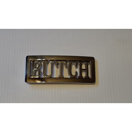 Handmade BUTCH Custom Name Belt Buckle -Put your name or word on Buckle