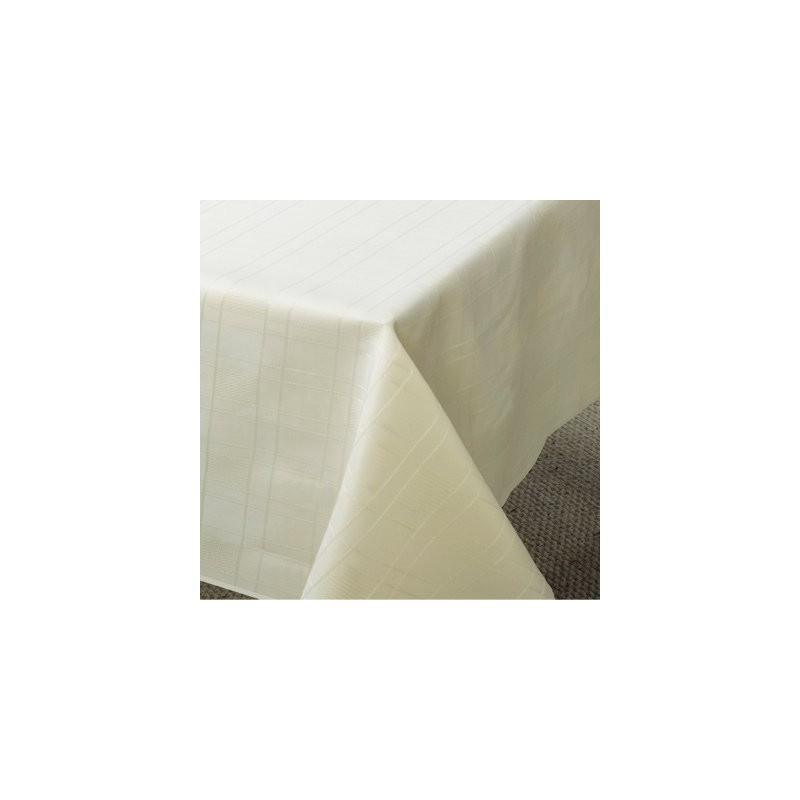 Emma Barclay Chequers - Jacquard Table Cloth in Cream -