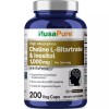 NusaPure Choline & Inositol 1000mg - 200 Veggie Caps with