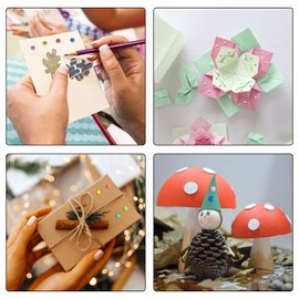 600pcs Paper Fasteners Split Pins Brads , 8*15mm Round Zinc Alloy Scrapbooking Split Pins Pastel Mini Brads Metal Fasteners, for Paper Craft Stamping DIY Paper Projects, with Storage Box (Multicolor)