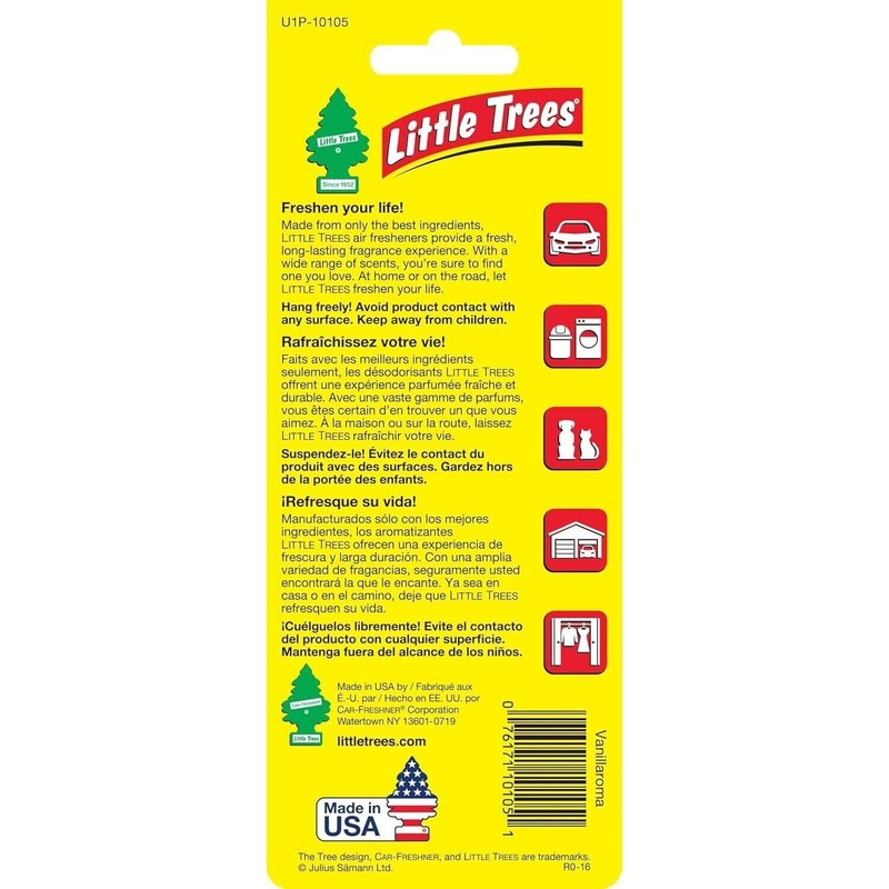 LITTLE TREES Car Air Freshener | Hanging Paper Tree for