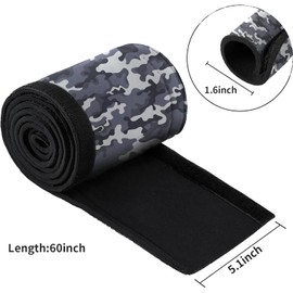 Mebiosi 60" Trolling Motor Cable Sleeve, Neoprene Cable Management Sleeve for Trolling Motor Wire (Camouflage Blue)