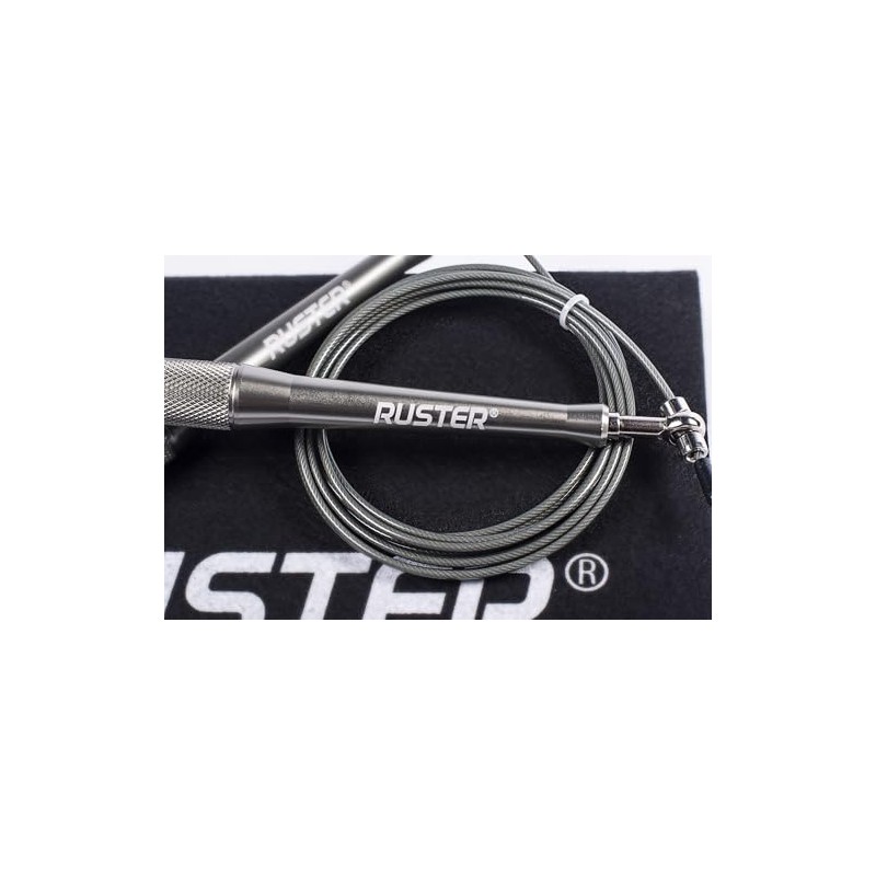 RUSTER SpeedofLight Jump Rope - Adjustable Crosstraining Skipping Rope with