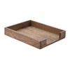 Kirigen Wood Letter-Size Tray Single-Tier(TP-DBR)- Wooden Tones Collection Front-Load Documents