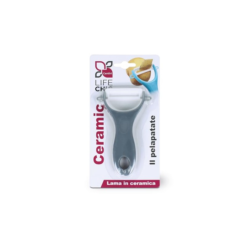 LifeChic Pelapatate "Ceramic" con Lama in Ceramica Ultra Affilata –