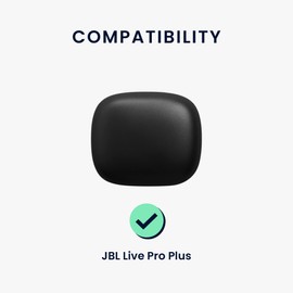 kwmobile Case & Strap Compatible with JBL Live Pro Plus Case - Cover & Cord Holder Set - Black/Black