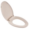 American Standard 5257A65MT.021 Cardiff Slow-Close Elongated Front Toilet Seat, Bone