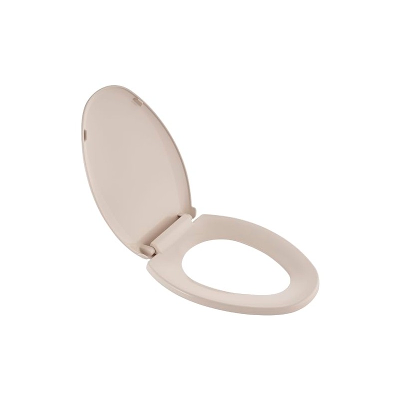 American Standard 5257A65MT.021 Cardiff Slow-Close Elongated Front Toilet Seat, Bone