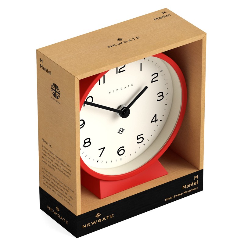 NEWGATE® M Mantel Silent Sweep Mantel Clock - 'No Tick'