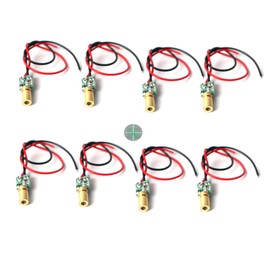 Green line Laser Module Industrial Laser Module Adjustable Focus (6mm-traverse-8pack)