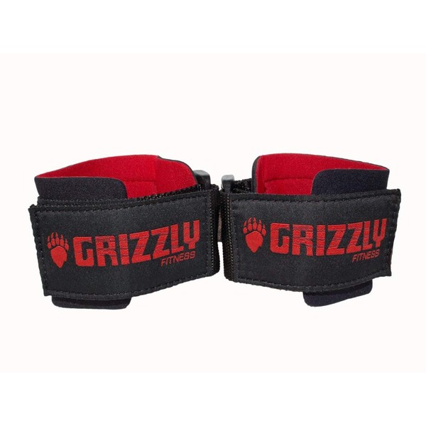 Grizzly Fitness Power Weight Training Wrist Wraps for Men and Women | Sold in Pairs | One-Size | Used by Pros to provide Wrist support | Durable stitched with comfortable Neoprene padding | Velco Closure