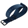 20mm Blue Nylon Watch Strap One-Piece Watch Band Replacement Matte
