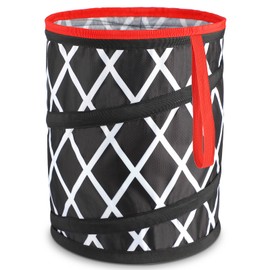 Foldable Rubbish Bin, Car Bin, Portable Foldable Bin for Car and Garden, Extendable Bin for Car and Outdoor, 10 L Bin for Outdoors, Polyester, 25 x 18 cm, 1 Piece (Small Size)