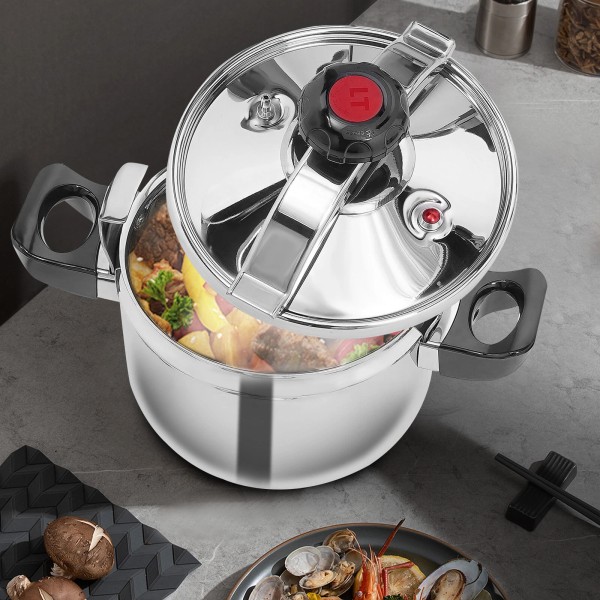 Unbranded 5L Pressure Canner Cooker Stainless Steel Pressure Pot Kitchen
