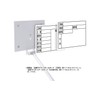 Shinwa Sokutei 79160 Steel Board "Construction Name/Industry/Station" Horizontal 2-Tier 5.5