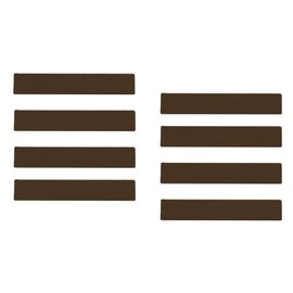 ONTWIE 2in x 12in Anti-Slip Strips Tape Brown Safety Treads, Non Slip Stairs for Wooden Deck Floors, Boat Trailers, Keep Family, Pets, Baby Kids Safe From Slips and Falls - 8 pcs