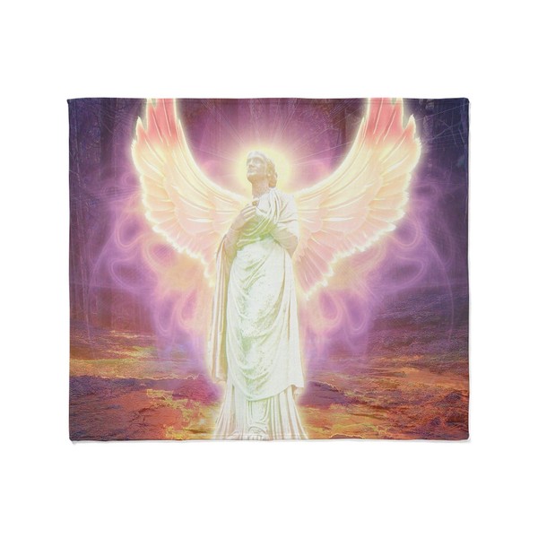 CafePress Angel of God Throw Blanket Super Soft Fleece Plush