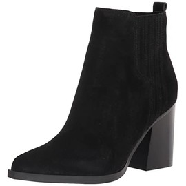 Marc Fisher Women's Matter Ankle Boot, Black Suede, 10