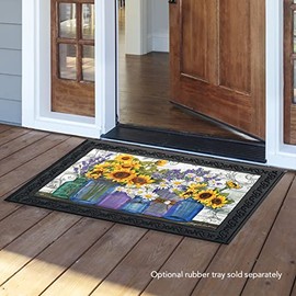 Briarwood Lane Rustic Sunflowers Summer Doormat Indoor Outdoor 30" x 18"