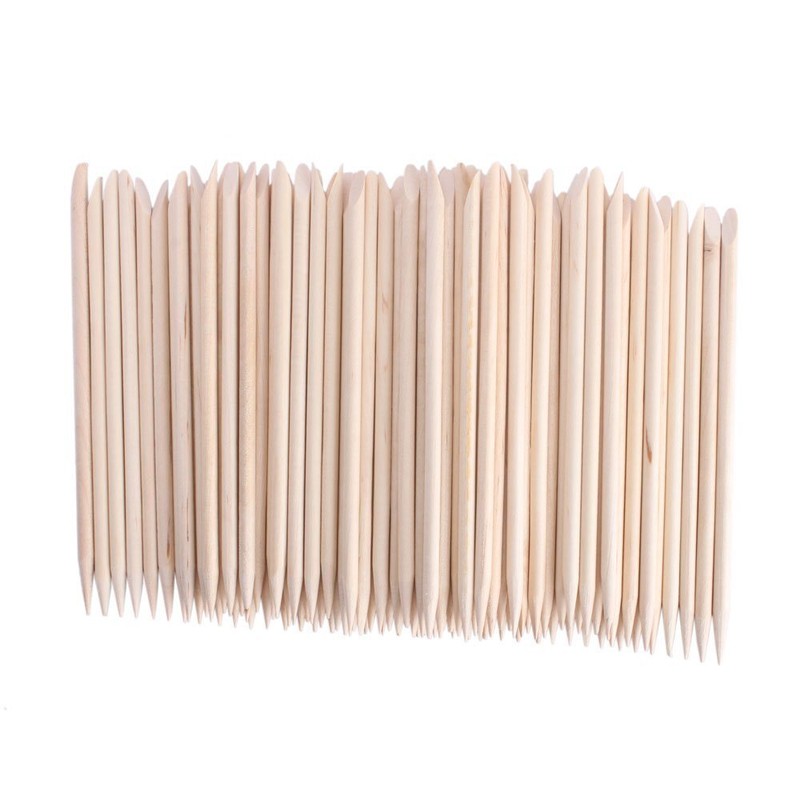 4.5 Inch Orange Wood Sticks for Nails, AHIER 100PCS Wooden