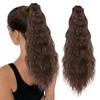 Hair Extension Braid, Ponytail Extension, Wavy Texture, Includes Clips for