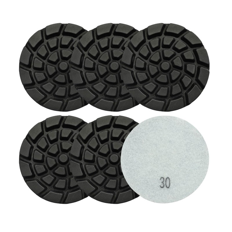 Diamond Concrete Polishing Pads - BRSCHNITT 6pcs 4 inch Grit#30