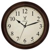 Holzwerk Natural Vintage Retro Wooden Wall Clock Running Quiet Movement