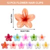 ZkateTrade Pack of 12 Flower Hair Clips Small Non-Slip Flower