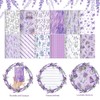 12 Pack Purple Lavender Small Pocket Notebook Journals,Flower Butterfly Floral