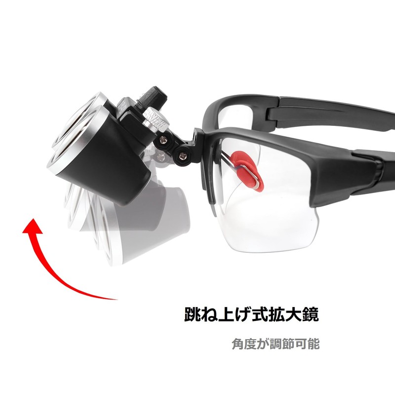 Kurtvenid 3.5x Magnifier 3.5X Binocular Magnifier Dual Use Adjustable Interpupillary