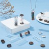 PLIGREAT 12 Pcs Glass Bottles Pendant Tube Glass Vial Clear