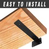 UOIENRT 8 Pcs L Bracket Wall Shelf Support 6 Inch,