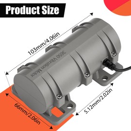 Motor de 24 V CC, 3800 rpm, motor de vibración fuerte, mini motor de la industria vibrante de velocidad rotatoria DC24 V para silla de cama de masaje eléctrico con adaptador de corriente de velocidad