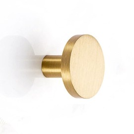 Brass Coat Hook, Wall Mounted Coat Hook Heavy Duty Hanger for Wall Decorative Individual Cloth Hanging Towel Keys Hat (M4*25mm)