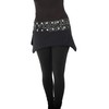 PUREWONDER Cacheur sk22 Women's Lace Wrap Skirt Kidney Warmer, Black