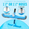 (2025 Upgraded) 20" 2 in 1 Pool Brush Vacuum Head