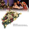 Christmas Inverted Tree Wreath Door Hanging Electroplated Ball Rattan Garland