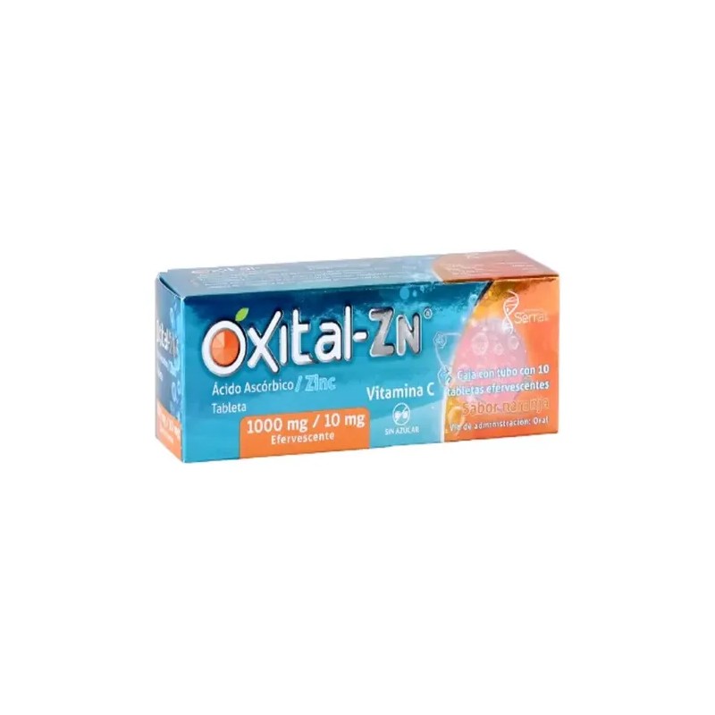 Oxital Zn Vitamina C Y Zinc C/ 10 Tab Sabor