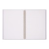 DESIGNPHIL Midori 15335006 Notebook, Ring Notebook, Color, Dot Square, Purple,
