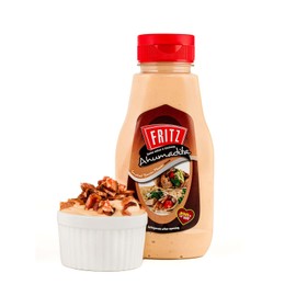 FRITZ Bacon Sauce (240 g) - Especially Ideal for your meals, Hot Dogs, Burgers, Sandwich Spread - Barbecue Sauce Salad Toppings Enhances Flavors and Adds a Smokey Kick