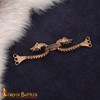 Lord of Battles Viking Cloak Clasp Bronze Cloak Pin Celtic
