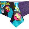 Sparkle and Bash 90s Table Cloth - Purple Plastic, 54