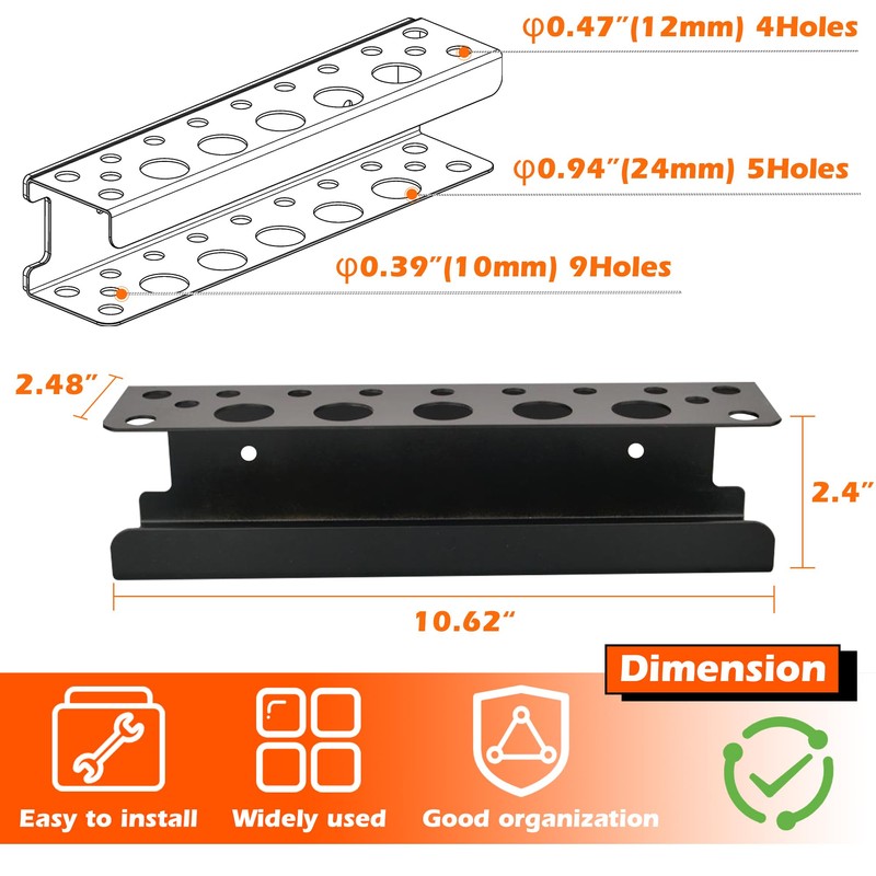 ULIBERMAGNET Magnetic Screwdriver Rack,Heavy Duty Magnetic Tool Holder,Pliers Organizer Rack