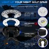 KINGTOP LED Golf Hole Lights (4-Pack) - Battery Operated, Anti-Glare