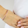 Tuscany Silver Pink Crystal Bangle